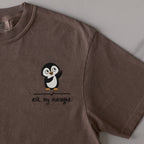 Ask My Manager embroidered t-shirt in Espresso