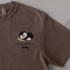 Away embroidered t-shirt in Espresso
