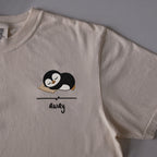 Away embroidered t-shirt in Ivory