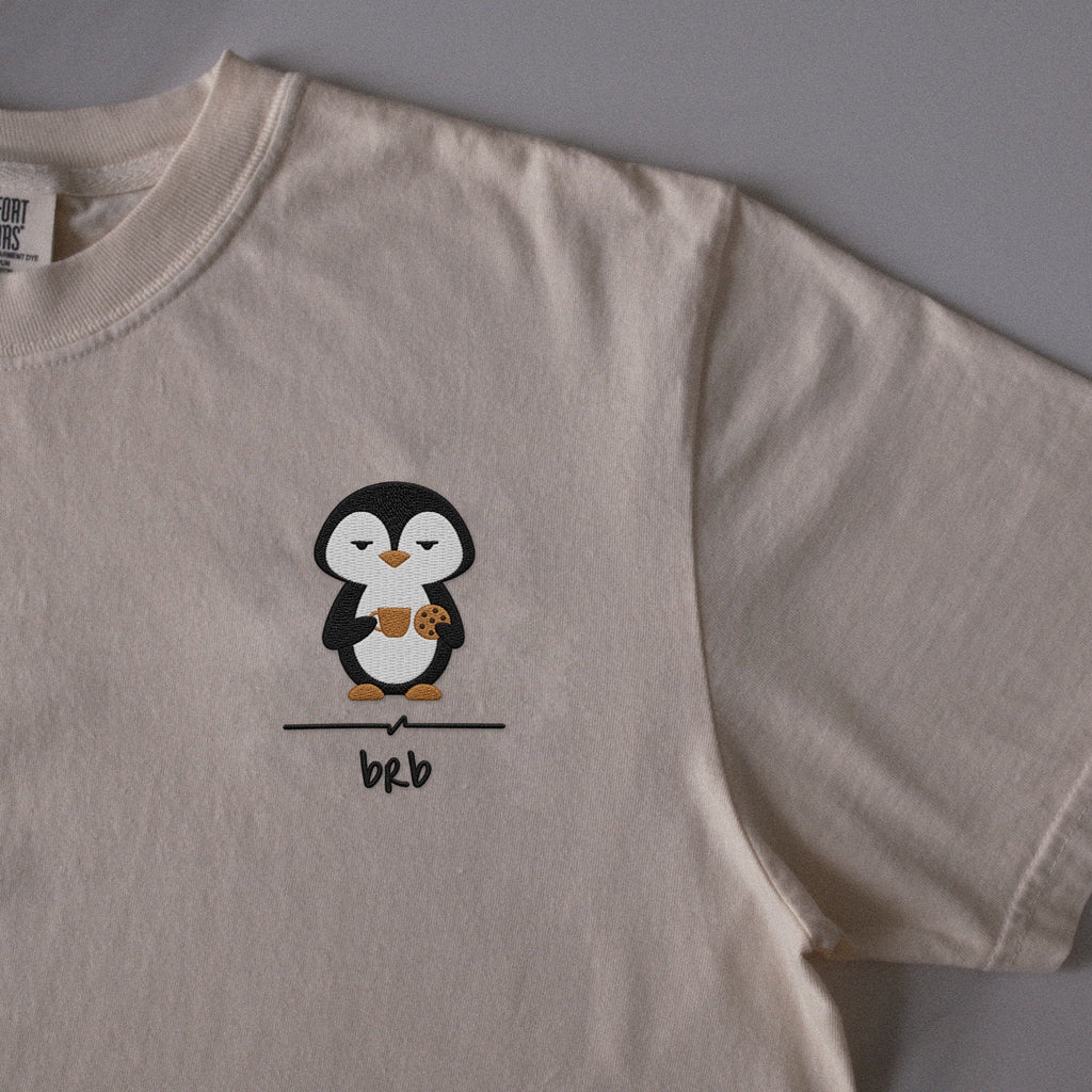 BRB embroidered t-shirt in Ivory