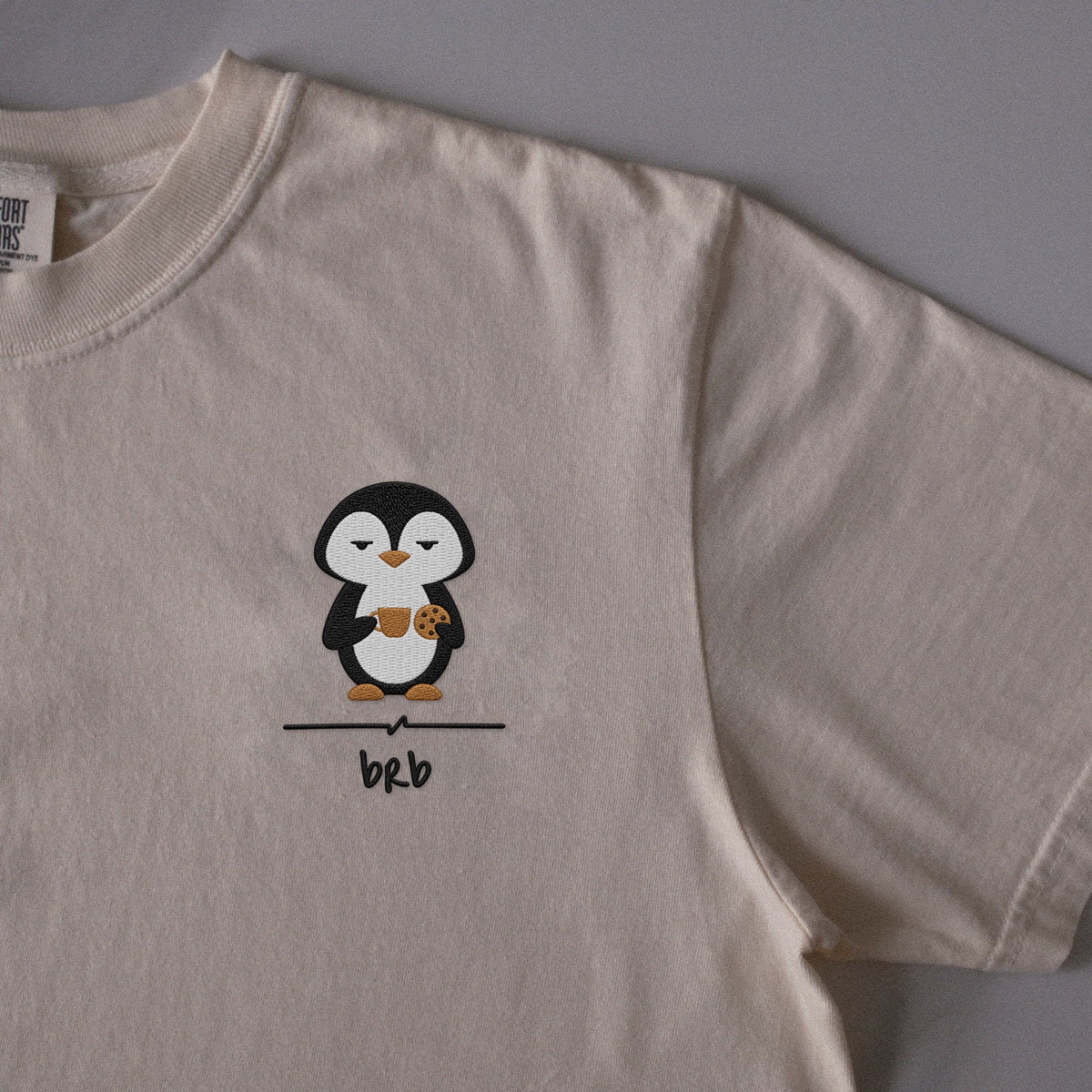 BRB embroidered t-shirt in Ivory