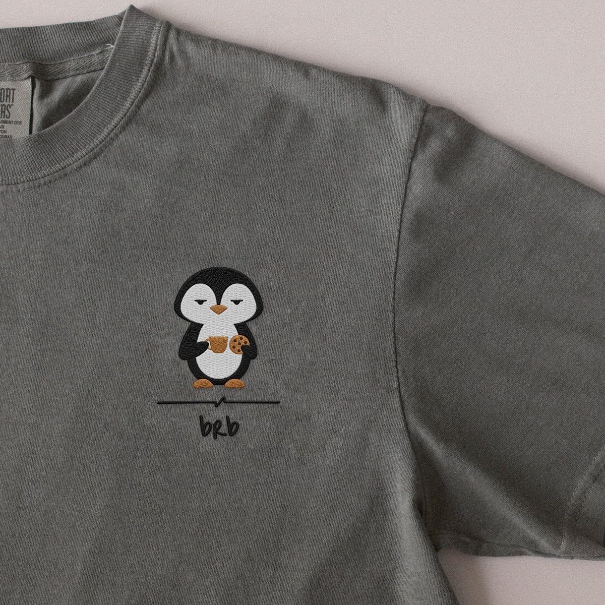 BRB embroidered t-shirt in Moss