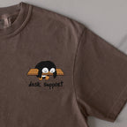 Desk Support embroidered t-shirt in Espresso