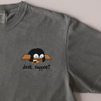 Desk Support embroidered t-shirt in Moss