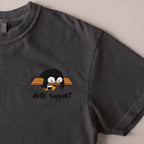 Desk Support embroidered t-shirt in Pepper