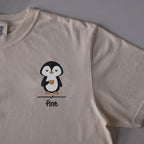 Fine embroidered t-shirt in Ivory