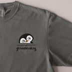 Groundbreaking embroidered t-shirt in Moss