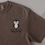 Happy to Help embroidered t-shirt in Espresso