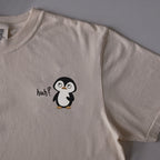 Huh? embroidered t-shirt in Ivory