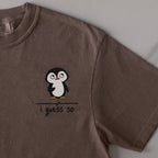 I Guess So embroidered t-shirt in Espresso