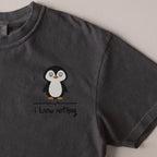 I Know Nothing embroidered t-shirt in Pepper