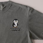 I Replied All embroidered t-shirt in Moss