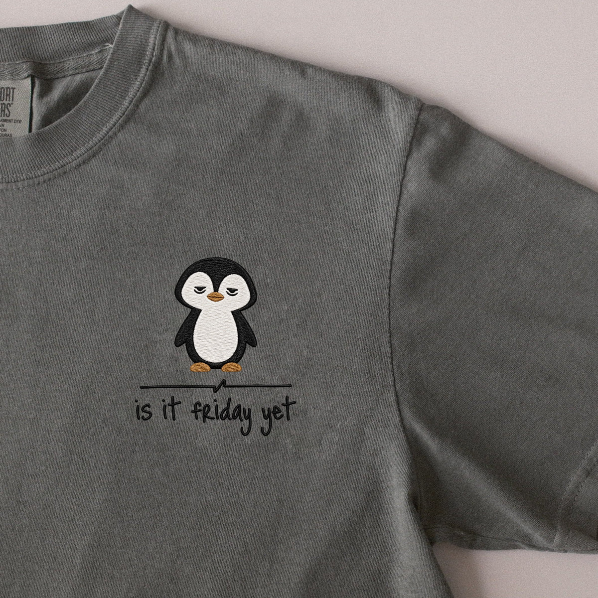 Is It Friday Yet embroidered t-shirt in Moss