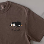 It Can Wait embroidered t-shirt in Espresso