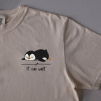 It Can Wait embroidered t-shirt in Ivory