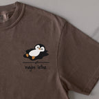 Maybe Later embroidered t-shirt in Espresso