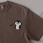 Who, Me? embroidered t-shirt in Espresso