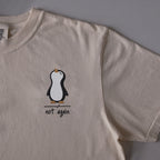 Not Again embroidered t-shirt in Ivory