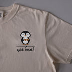 Quick Break? embroidered t-shirt in Ivory