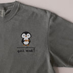 Quick Break? embroidered t-shirt in Moss