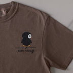 Seen Enough embroidered t-shirt in Espresso
