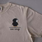 Seen Enough embroidered t-shirt in Ivory