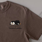Tomorrow's Problem embroidered t-shirt in Espresso