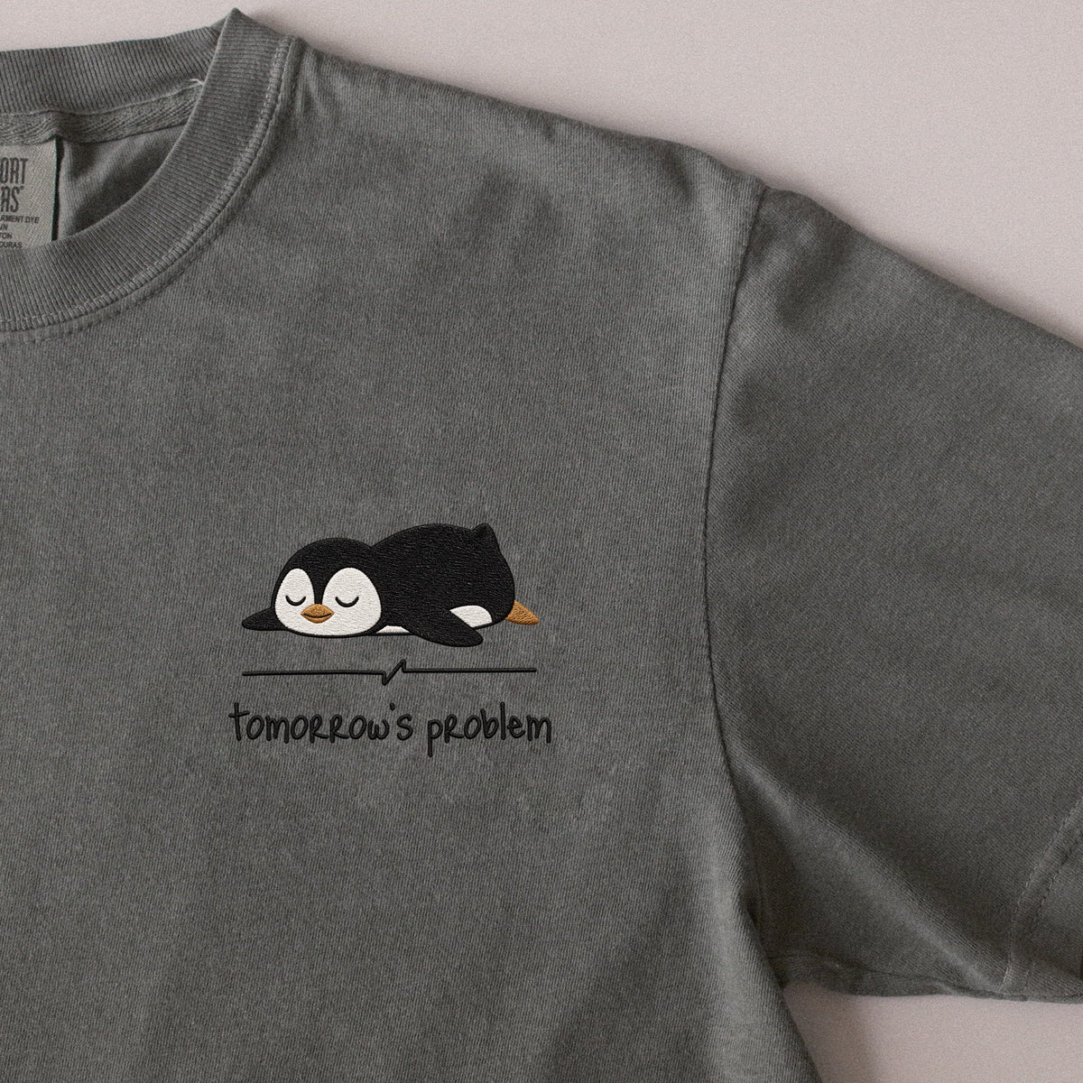 Tomorrow's Problem embroidered t-shirt in Moss