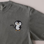 Why embroidered t-shirt in Moss