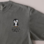 You Gotta Be Kidding Me embroidered t-shirt in Moss